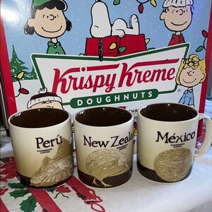 Starbucks Global Series Mugs - Lot of 3 , New Zealand , Mexico & Peru .